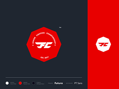 Junior Fighting Championship boxing branding clean icon identity logo logo design mark mma