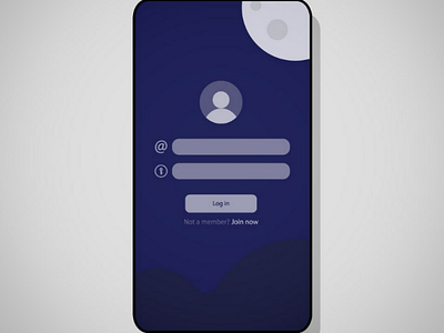 Ui adobe application blue design designer development dribbble graphic illustration illustrator interface mobile moon night shot ui user web