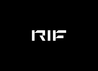 R I F brand emblem f font i illustration letter logo logotype mase maserekt monogram r symbol type typeface typography