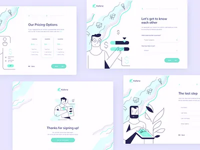 illustrated web kits agency animation app bank branding dashboard design flat illustration pricing product typography ui ui design ux wallet web website wip work