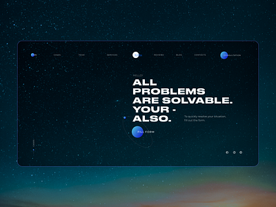 Cosmic Shot astro astronomy design main page minimal space typography ui ui ux ui design ux web website