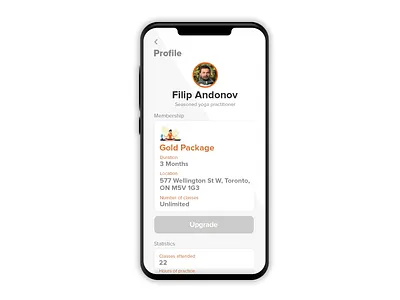 DailyUI #006 Profile page app application design mobile design mobile ui product showcase ui ui ux uidesign user interface ux