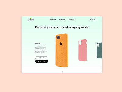 Pela Landing Page branding figma landing page ui ui design ux