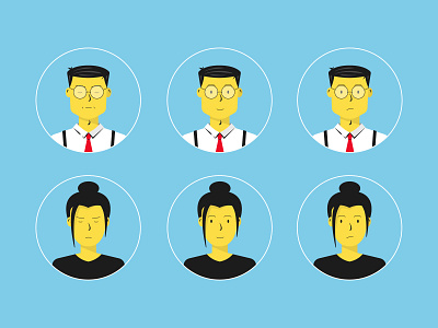 User experience personas annoyed dribbble emotions flat frustrated happy headhsot icon illustration mapping people persona process profile shot user experience user journey vector