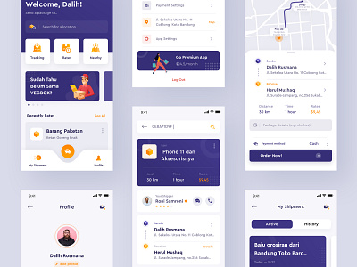 VegBox App | Exploration #3 android contact delivery design home homescreen location logistic map maps payment profile shipment shipping tracking ui uidesign userinterface ux uxdesign