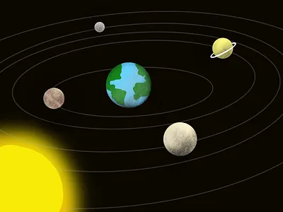 Center earth galaxy mars planet pluto saturn solar system space the sun uranus world