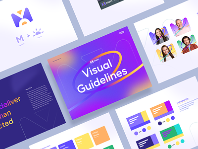 Moin std Visual Guidelines✨ branding colorfull dark design grid guideline light logo purple studio visual identity webdesign