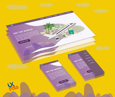 Daily UI Challenge Day 3 003 dailyui illustrator landing page ui ux website