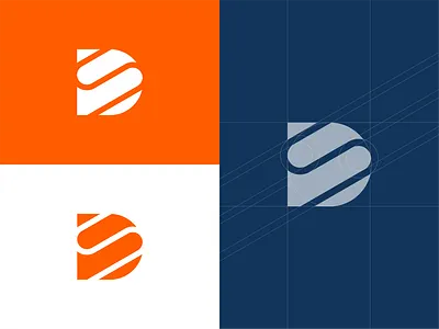 DS + Grid branding golden ratio icon lettermark logo mark minimal monogram symbol typography