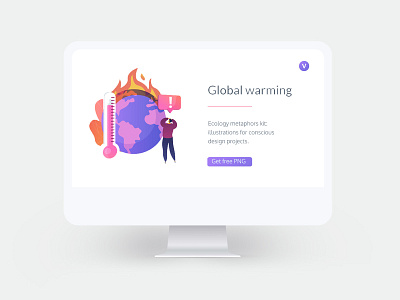 Global warming vector metaphor abstract illustration concept concept illustration ecological ecology environment free donload freebie global warming illustration metaphor minimal royalty free uikits vector vector illustration vector illustrations visual storytelling