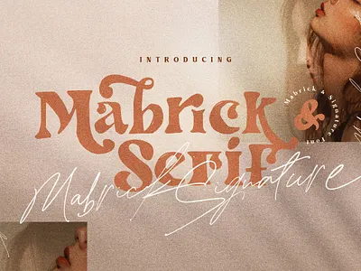 Mabrick - Font Duo design distorted font download fonts font font collection font design font duo fonts fonts collection graphic design hand drawn handmade handwritten logo fonts script font serif font type design typeface typefaces typography