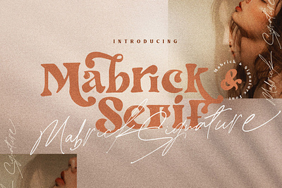 Mabrick - Font Duo design distorted font download fonts font font collection font design font duo fonts fonts collection graphic design hand drawn handmade handwritten logo fonts script font serif font type design typeface typefaces typography