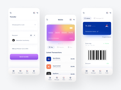 Banking application animation app app design application dailyui design flat ios minimal mobile ui ux webdesign