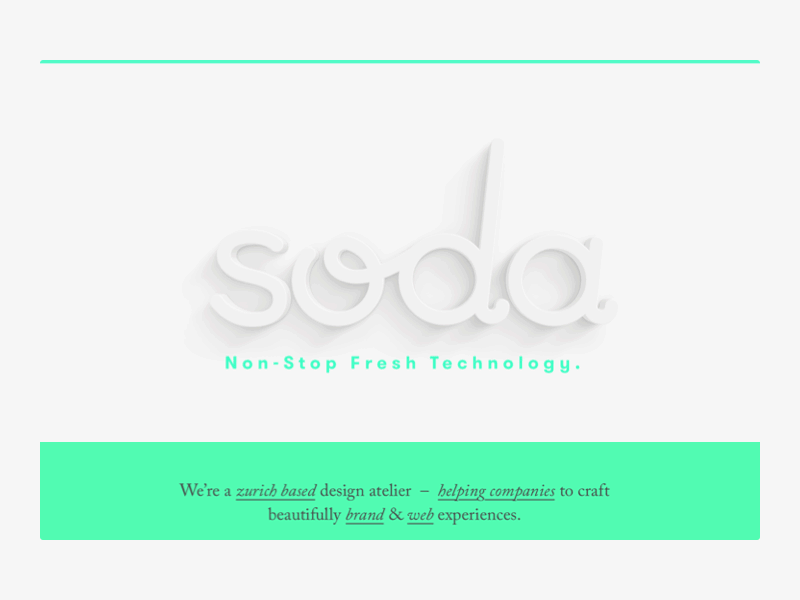 Transition branding principleapp prototype soda