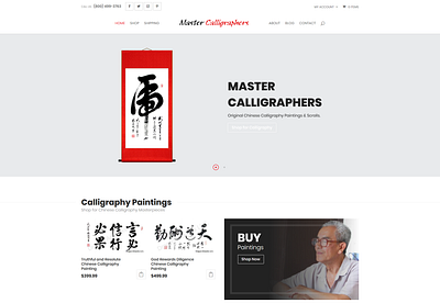 Master Calligraphers WoooCommerce Shopping Cart Project shopping cart website design woocomerce wordpress