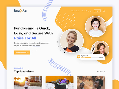 Foundation ai charity colors design design art designs flat foundation fundraising help orange people poor sketch typography ui ux vector webdesign website