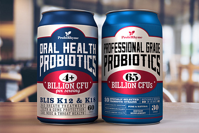 Probiotics package design amazon branding can design label logo package typography