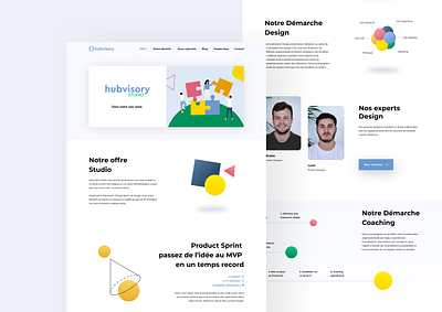 Hubvisory Website clean color design illustration minimalism minimalist ui user ux website