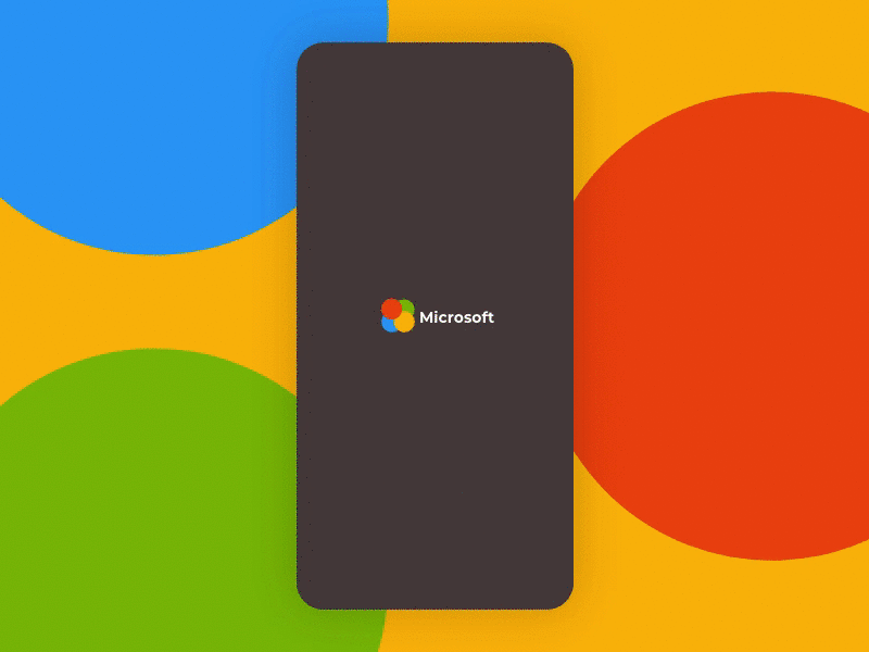 microsoft launcher smart notification branding microsoft motion ui uidesign uiux vector