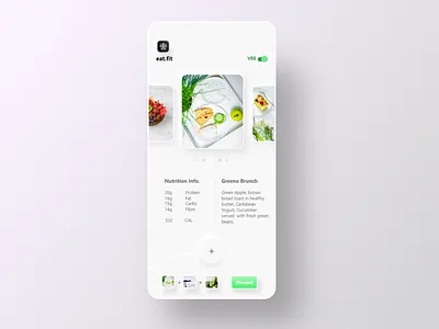 eat.fit UI redesign app design ui ui ux ux