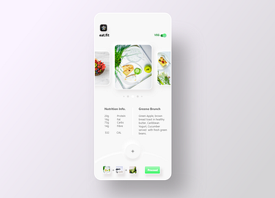 eat.fit UI redesign app design ui ui ux ux