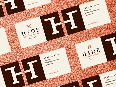 Hide - Business Cards branding business cards collateral design identity logo mark type