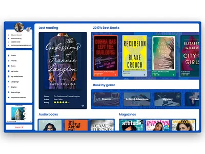 Book desktop app ui ux design