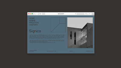 Sígnica branding graphic design site builder ui ux