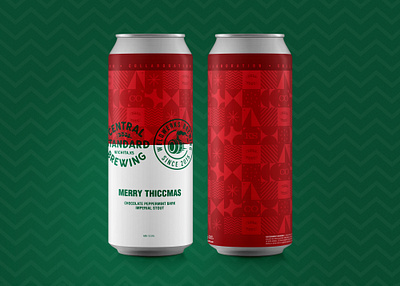 Merry Thiccmas beer beer branding beer can beer label christmas holidays winter