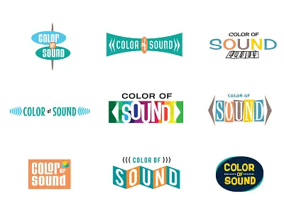 Color Of Sound art director orange county branding jamie stark logo logodesign typography