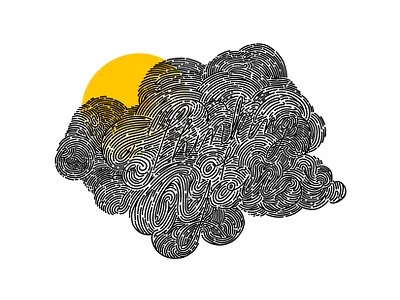 Thinking Of You art color design drawing icon illustration lettering texture vector white