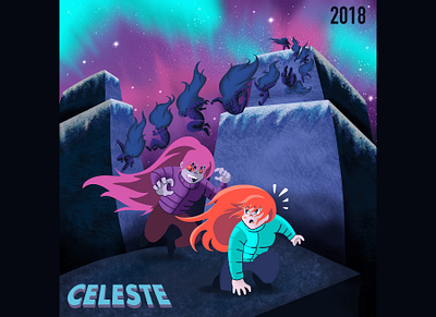 Celeste by MattMakeGames character design digital art digital illustration drawing illustration video games