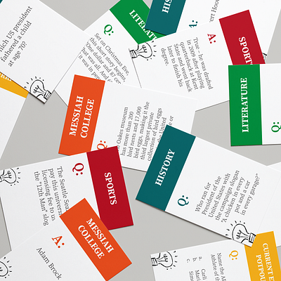 Trivia Q&A Cards adobe illustrator adobe photoshop design