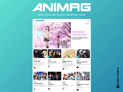 ANIMAG - Anime and Manga Magazine WordPress Theme anime design games graphic design interface design japanese culture magazine manga minimalistic news tv series typography ui ux videogames web website wordpress design wordpress development wordpress theme