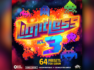 Limited Vol. 3 explosion galaxy invaders limitless mdk music pixel producer space vol 3.