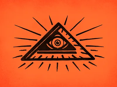 Illuminati Square construction eye iconography illustration tools triangle