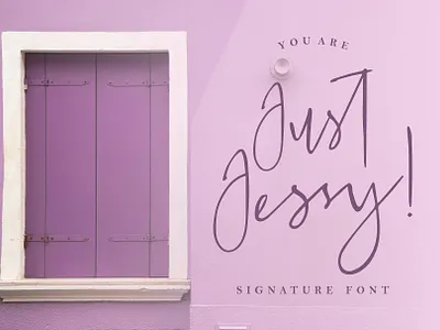 Just Jessy - Free Signature Font font font family free font free fonts freebie freebies typeface typefaces typogaphy typography