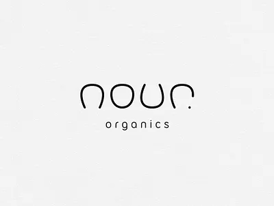 Nour Organics brand branding design lettering logo minimal modern organic type typography
