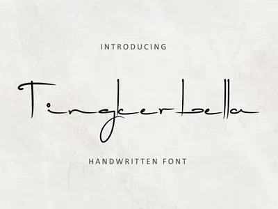 Tingkerbella - Free Handwitten Script Font design font free font free fonts freebie freebies typeface typefaces typogaphy typography