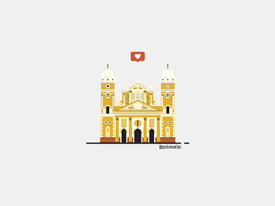 Basilica de Maracaibo basilica building building icon church flat design illustration maracaibo vector venezuela