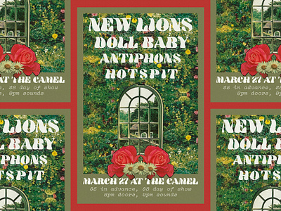 Collaged Rock n Roll Poster collage concert flyer found image graphic design poster typography