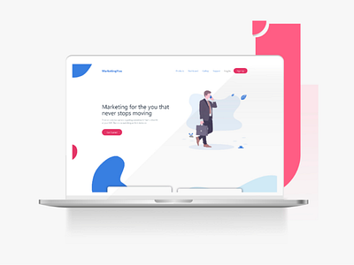 UI design for a marketing firm. ui visual design