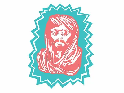 Okay man apparel cartoon design digital green magazine modern red style teal