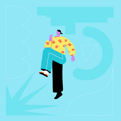 Exercise 2 abstract flat illustration minimal modern texture