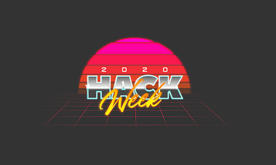 Zillow Hack Week 2020 80s style eighties hack week outrun retro retrowave