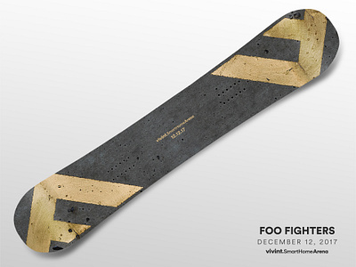 Artist Gifts—Foo Fighters arena art design foo fighters gift snowboard