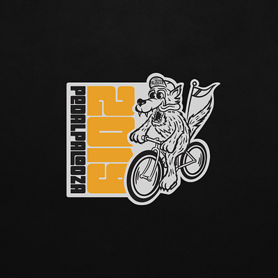 PedalPalooza 2019 bike branding design illustration logo portland typography vector wolf