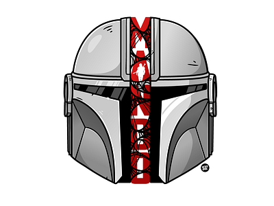 The Mandalorian Illustration branding design illustration logo vector