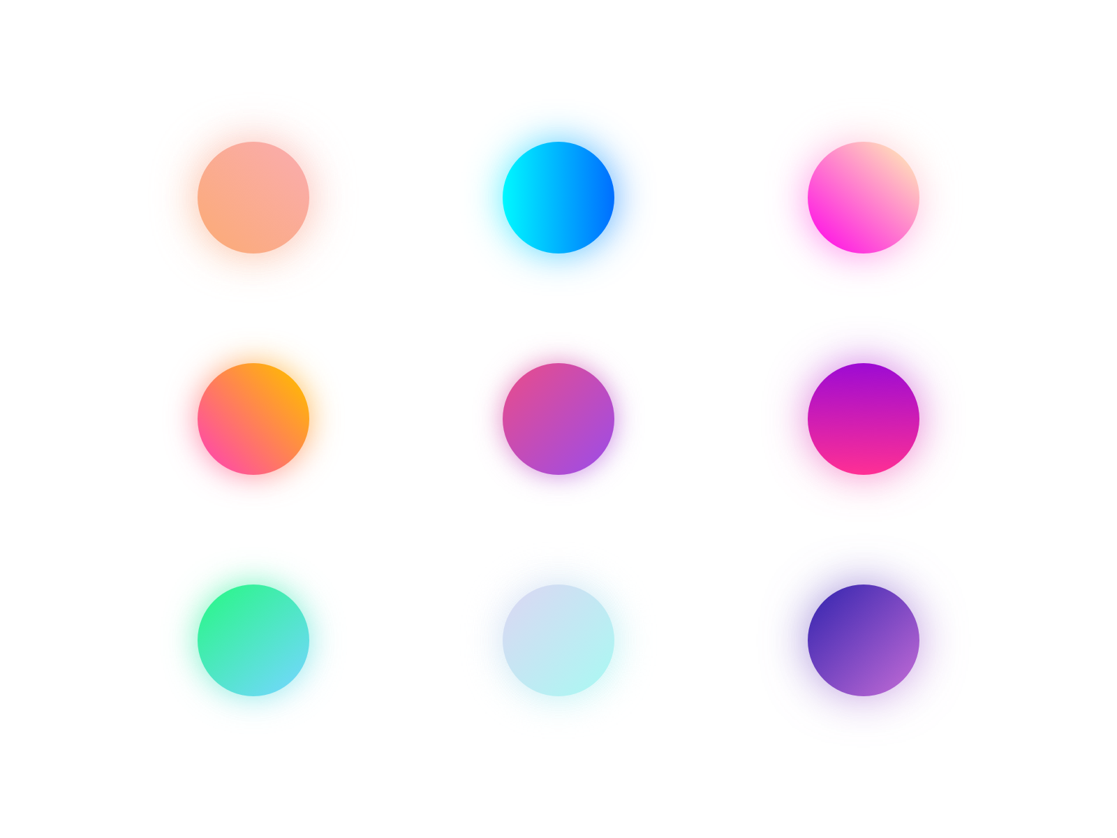 Gradient Set branding bright glow gradient gradient set gradients hot pink ice illustration midnight pink purple sketch sunrise sunset violet