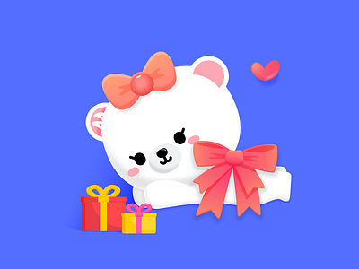Bear mascot design bear branding cartoon design illustration